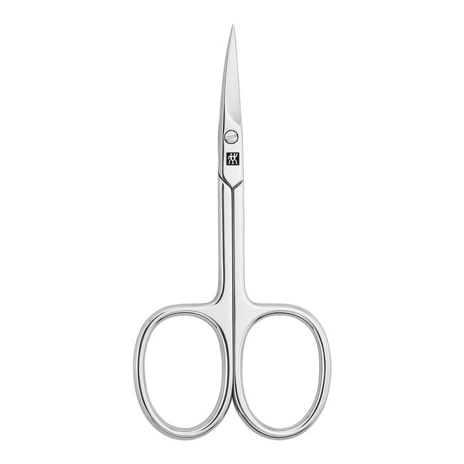 Tesoura de Cutículas, Curva, Aço inoxidável, polida 90 mm