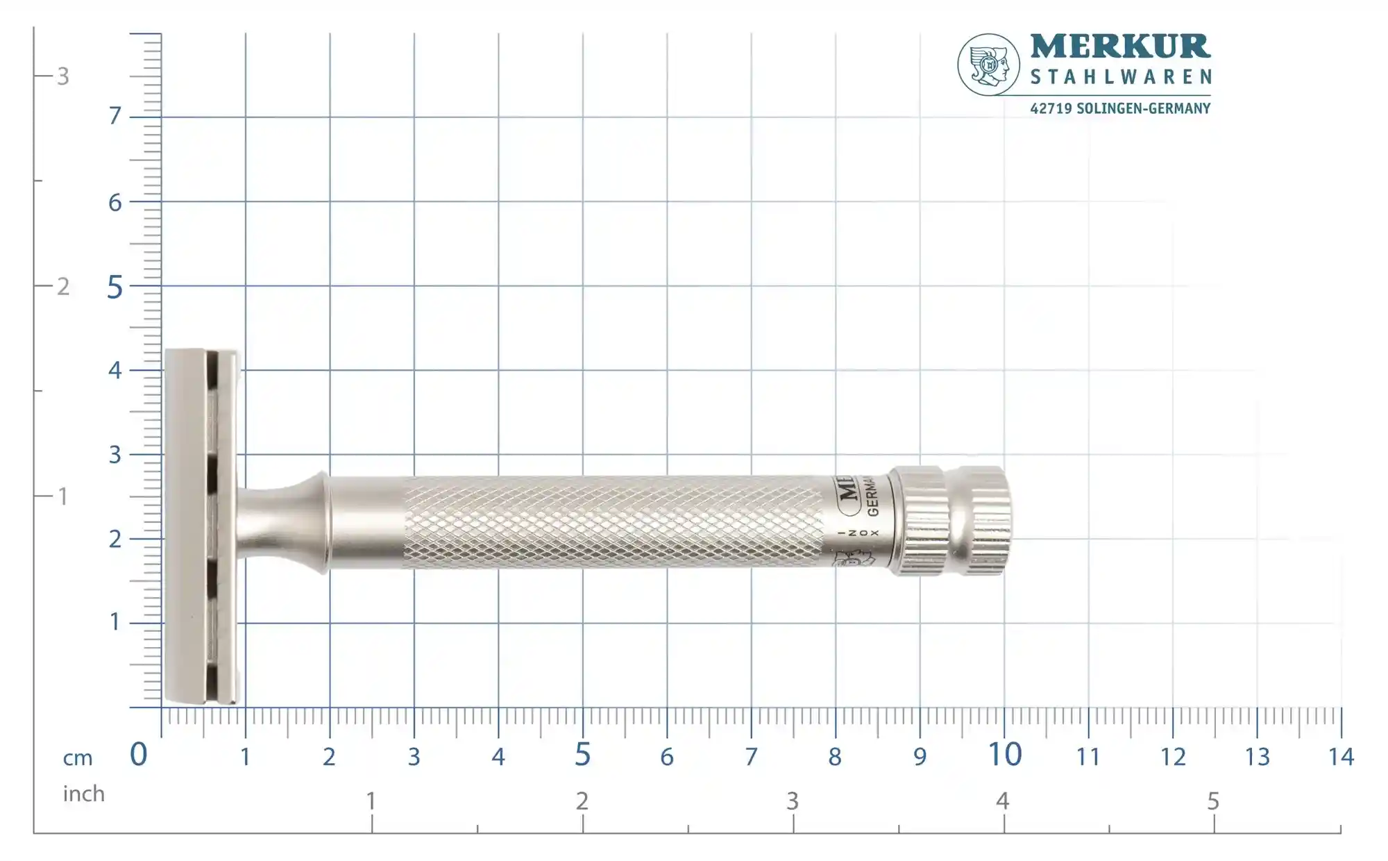 Maquina de Barba Merkur 34 XL INOX ACETINADO